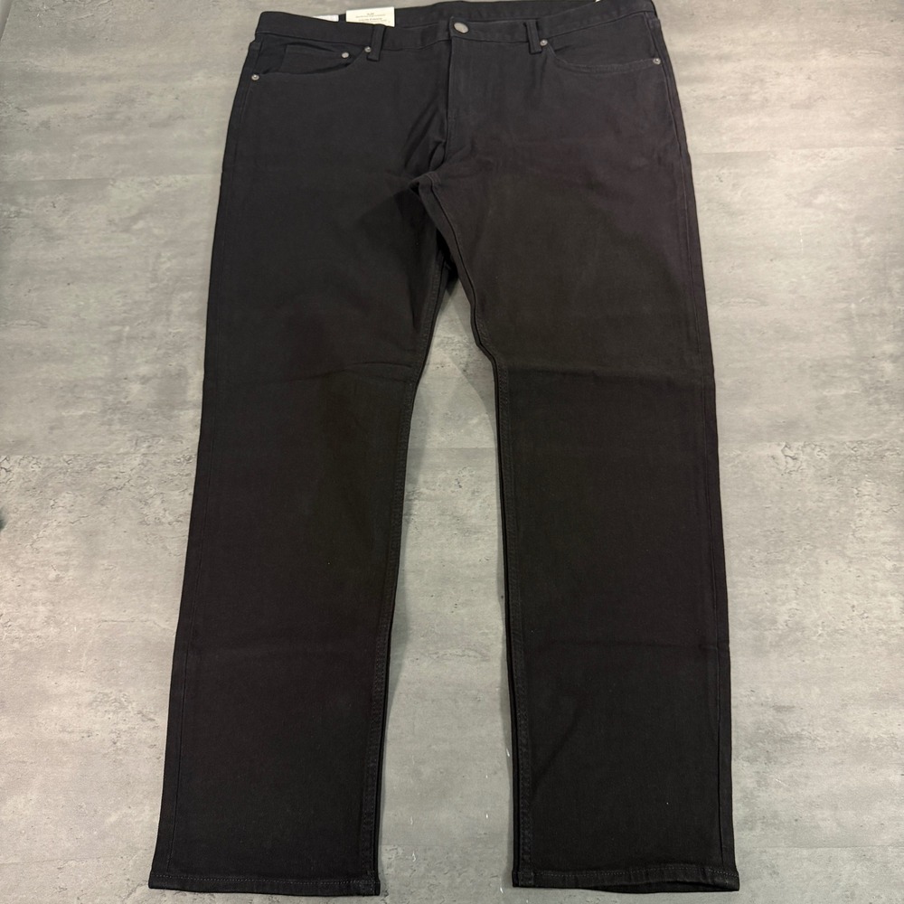 H&M Slim Fit Jeans Mens 40x32 Black‎ Stretch Denim Coupe Étroite NWT Pants